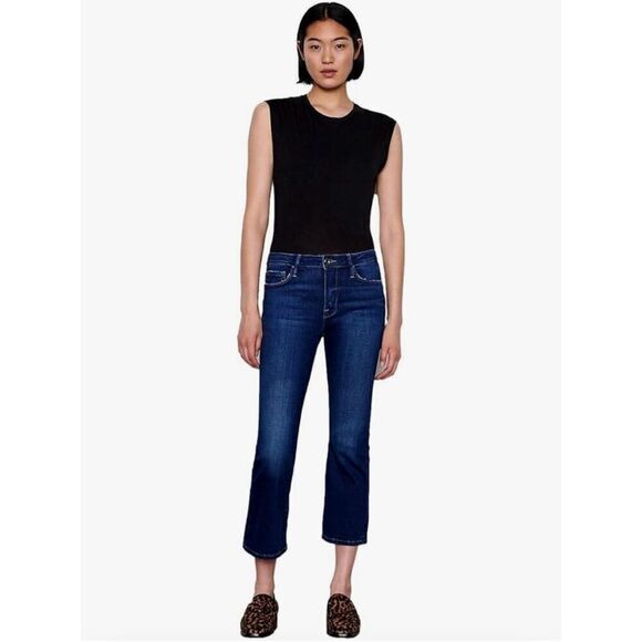 Frame Le Crop Mini Boot Degradable Jean in Terre Wash Size 27 - Picture 1 of 13
